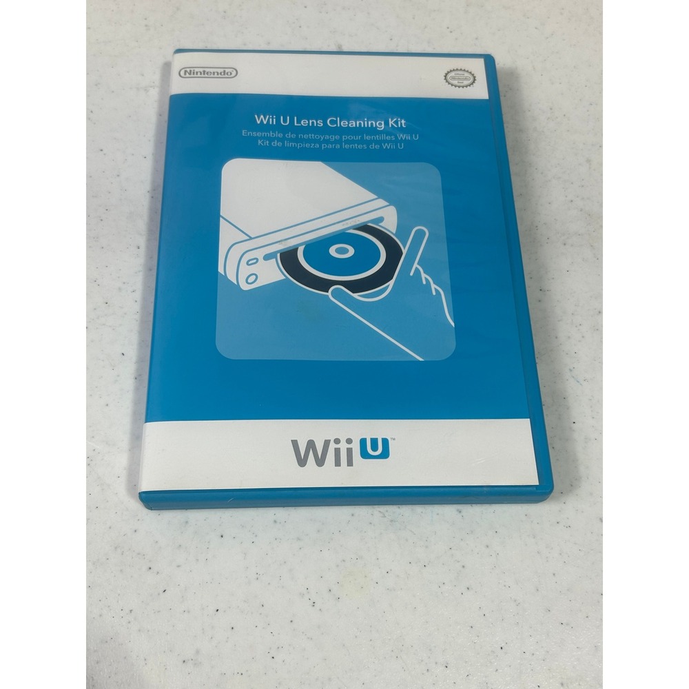 Official Nintendo Wii U Lens Cleaning Kit WUP-025 Disc & Fluid Set